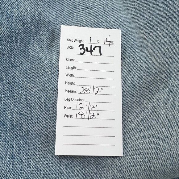 Abercrombie & Fitch The Dad High Rise Crossover Button Fly Jeans Size 33 - Picture 9 of 9